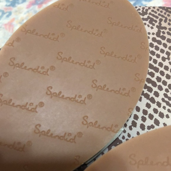 NWOT Splendid Cream Canvas Ankle Strap Sandals - Picture 8 of 12